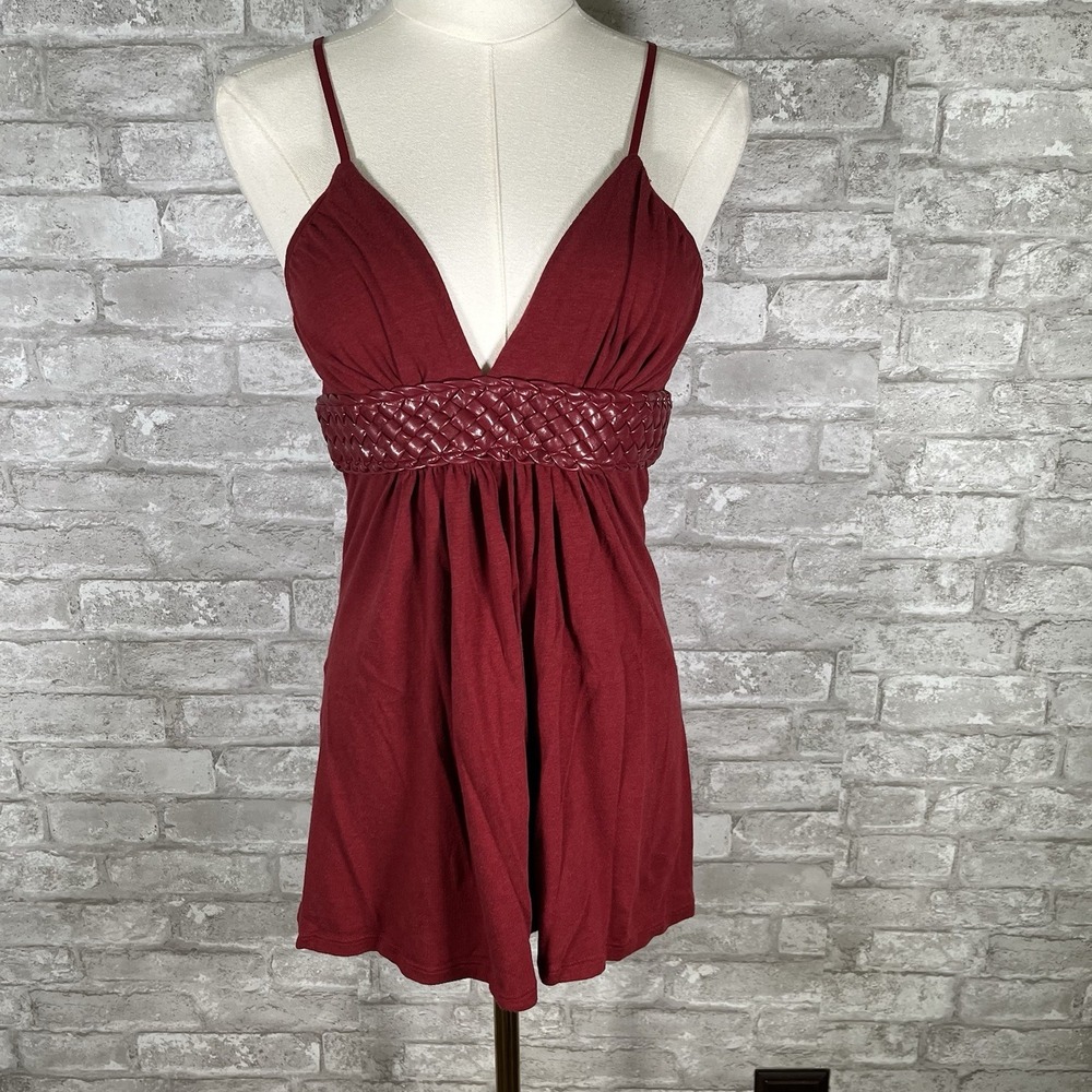 POOF For Planet Y2K Baby Doll Top Braided Detail Size Medium‎